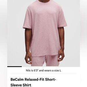 NWT Lululemon Athletica Pink Short-Sleeve Shirt